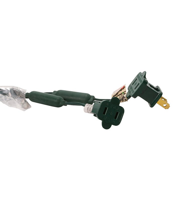 50-Light C3 Diamond Multi-Color LED Green Wire Light Set