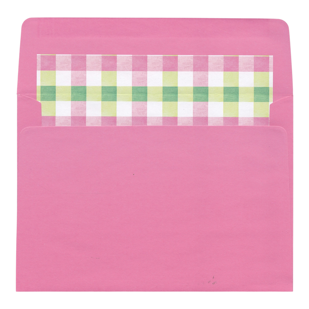 Love You Mom Floral Gingham - Mother's Day Card