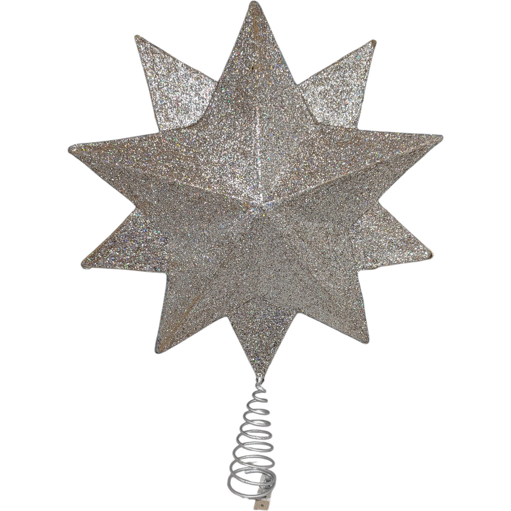 Blue Radiance 10 Point Star Treetopper- 16 Inch