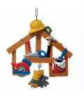 Painted Construction Tools Ornament