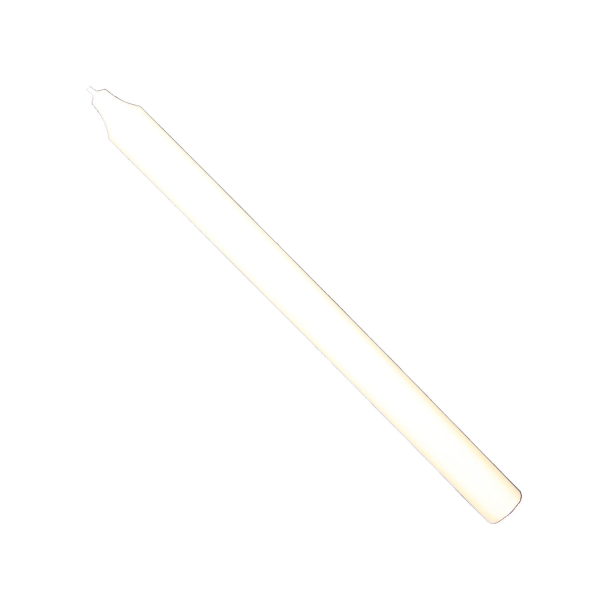Rustic Taper Dinner Candle - 12 Inch Butter Cream